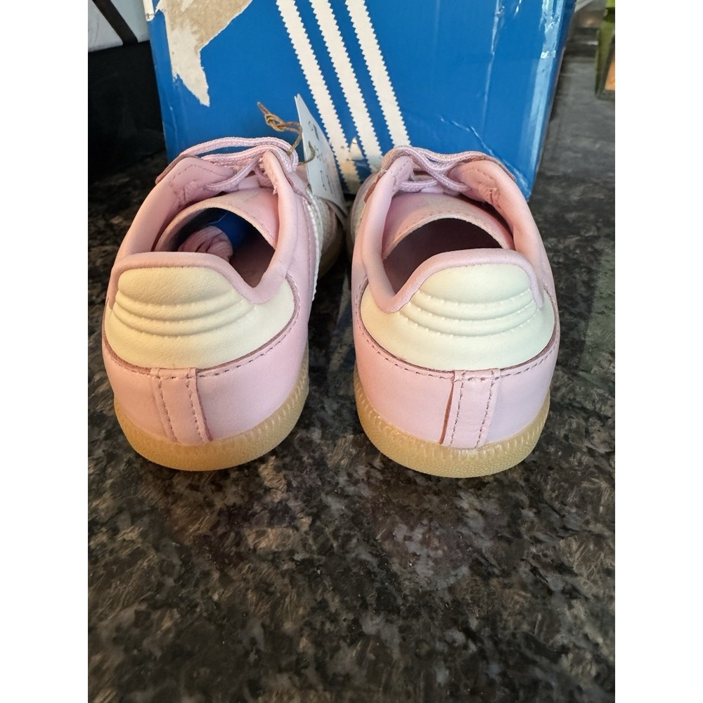 Adidas Originals Samba OG Casual Shoes JR3165 Pink/White/Gum Kids' Toddler 9k - Picture 3 of 6